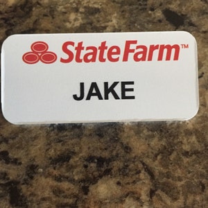 Jake Place Farm Dress Badge picture relating to Jake From State Farm Name Tag Printable titled Jake Place Farm Dress Badge